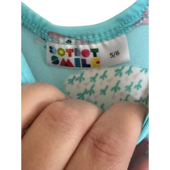 Dot Dot Smile Easter Bunnies Girl's Dress 5/6 Holiday - Picture 3 of 5